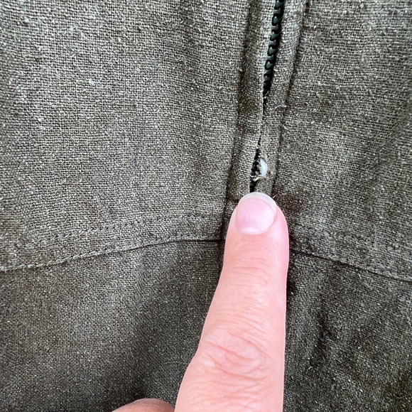 Silk bomber jacket size 2x army green - Picture 7 of 8